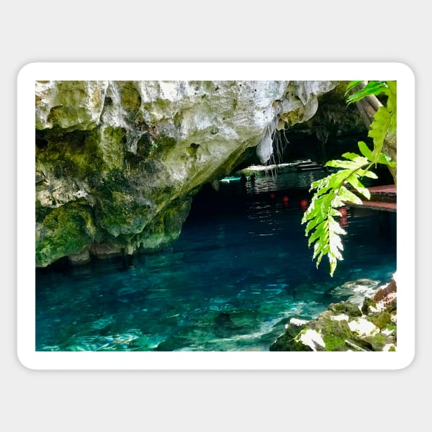 Grand Cenote near Tulum Sticker by ephotocard